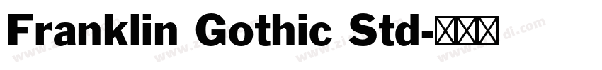 Franklin Gothic Std字体转换